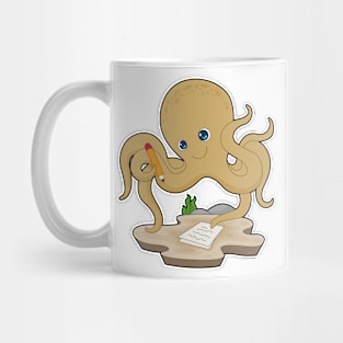 Octopus Pupil Pencil Paper Mug